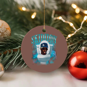 Funny Diddy Ceramic Ornament Diddy Skibidi Toilet Bootleg Meme TS10 1pc Mocha Print Your Wear