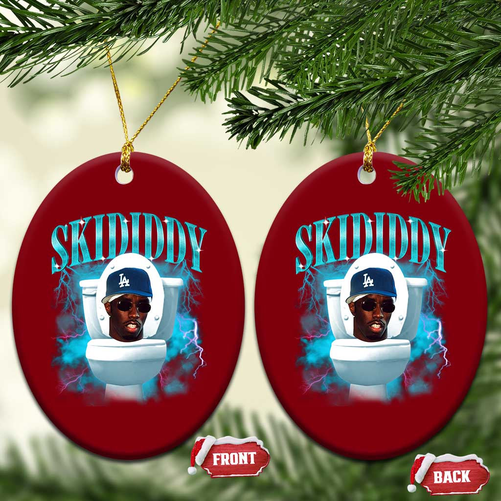 Funny Diddy Ceramic Ornament Diddy Skibidi Toilet Bootleg Meme TS10 Print Your Wear