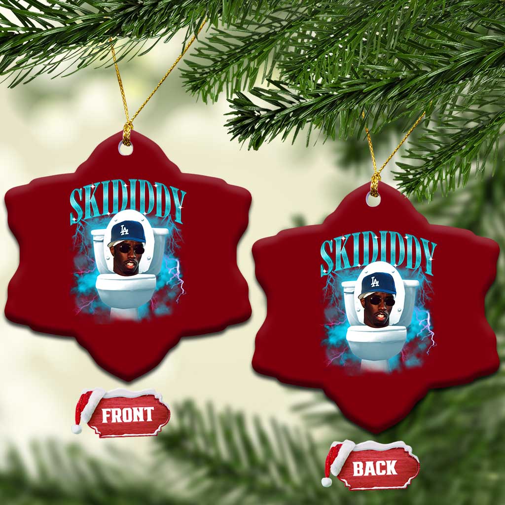 Funny Diddy Ceramic Ornament Diddy Skibidi Toilet Bootleg Meme TS10 Print Your Wear