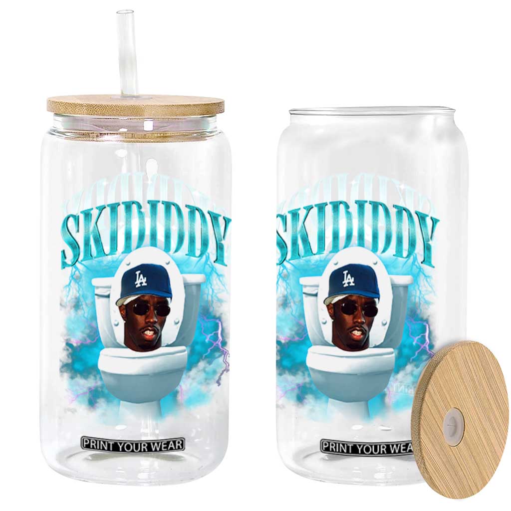 Funny Diddy Glass Can Diddy Skibidi Toilet Bootleg Meme TS10 Print Your Wear