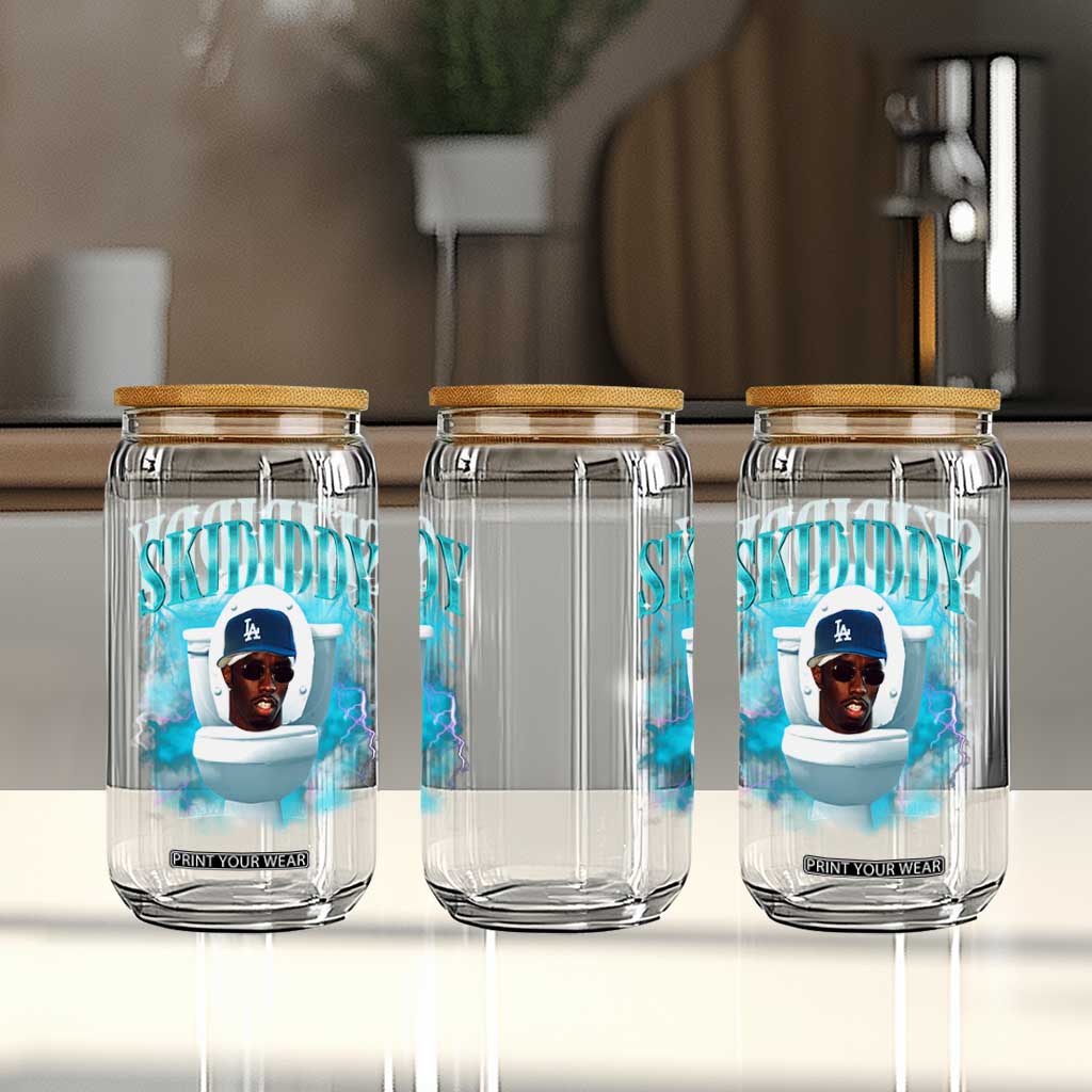 Funny Diddy Glass Can Diddy Skibidi Toilet Bootleg Meme TS10 Print Your Wear