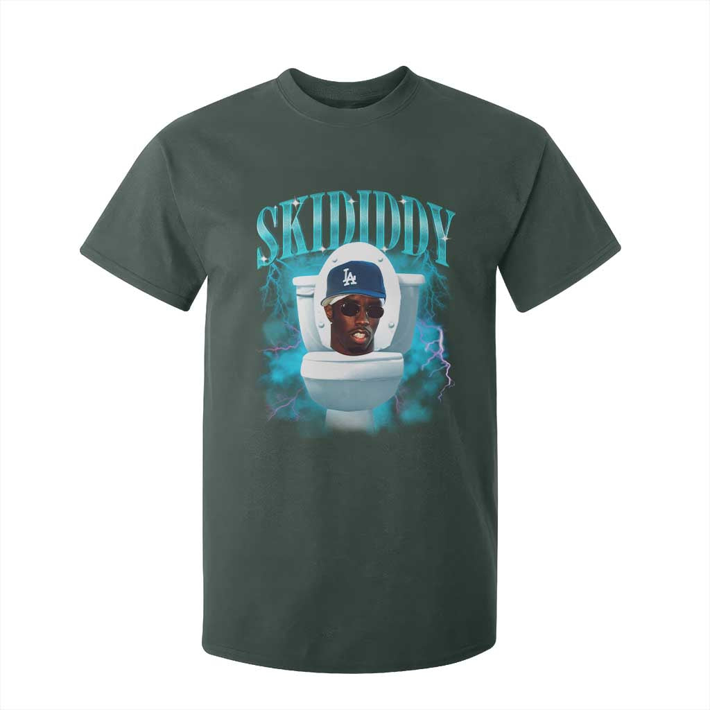 Funny Diddy T Shirt For Kid Diddy Skibidi Toilet Bootleg Meme TS10 Dark Forest Green Print Your Wear