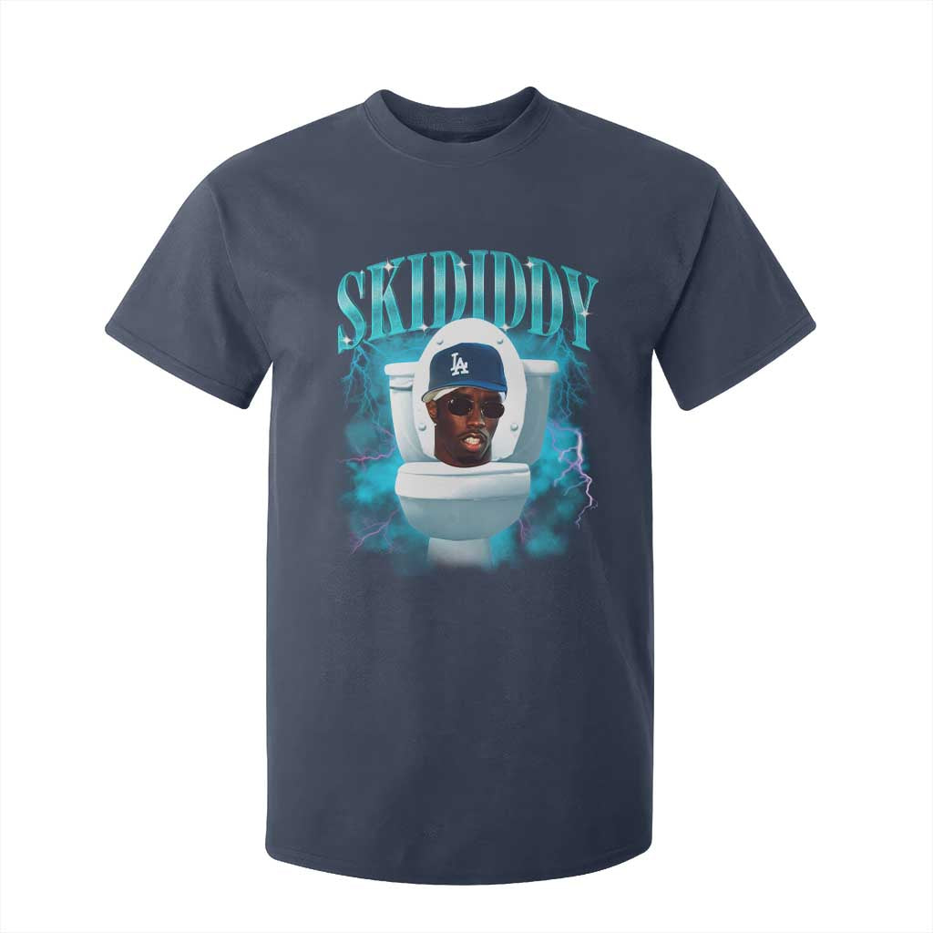 Funny Diddy T Shirt For Kid Diddy Skibidi Toilet Bootleg Meme TS10 Navy Print Your Wear
