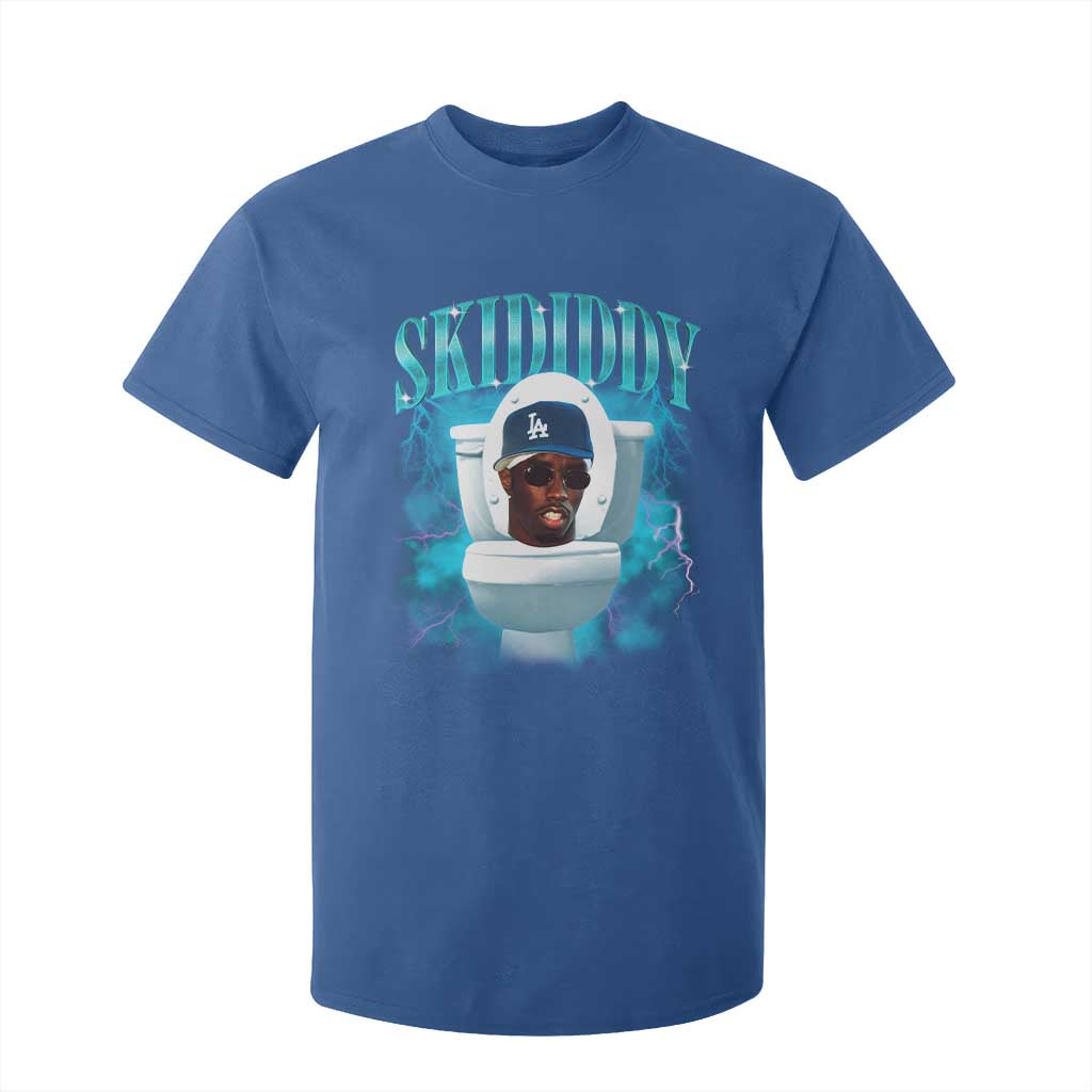 Funny Diddy T Shirt For Kid Diddy Skibidi Toilet Bootleg Meme TS10 Royal Blue Print Your Wear