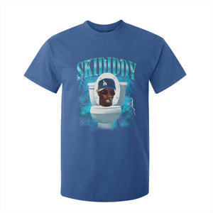 Funny Diddy T Shirt For Kid Diddy Skibidi Toilet Bootleg Meme TS10 Royal Blue Print Your Wear