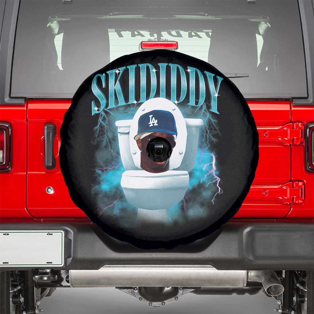 Funny Diddy Spare Tire Cover Diddy Skibidi Toilet Bootleg Meme TS10 Black Print Your Wear