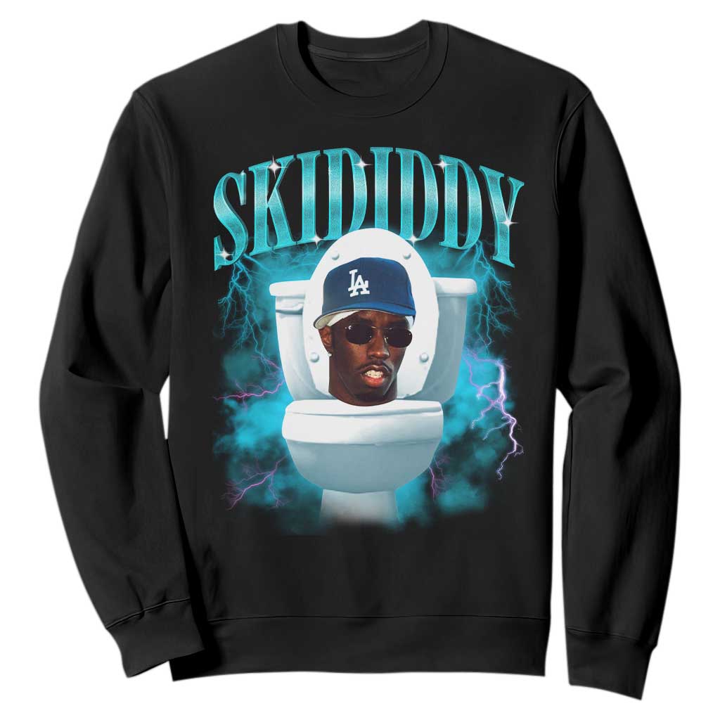 Funny Diddy Sweatshirt Diddy Skibidi Toilet Bootleg Meme TS10 Black Print Your Wear
