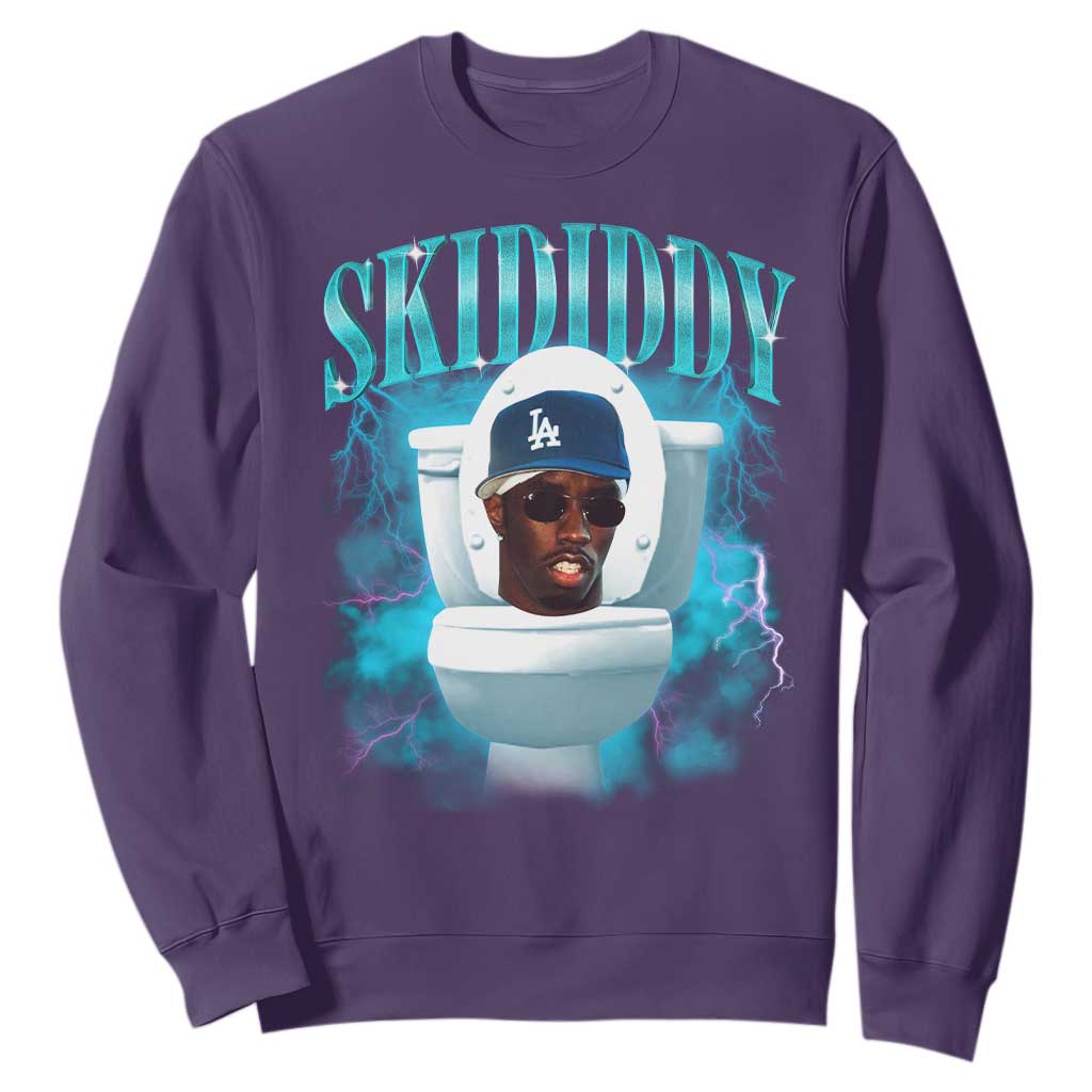 Funny Diddy Sweatshirt Diddy Skibidi Toilet Bootleg Meme TS10 Purple Print Your Wear