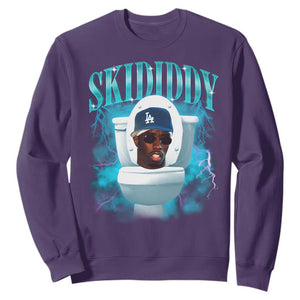 Funny Diddy Sweatshirt Diddy Skibidi Toilet Bootleg Meme TS10 Purple Print Your Wear