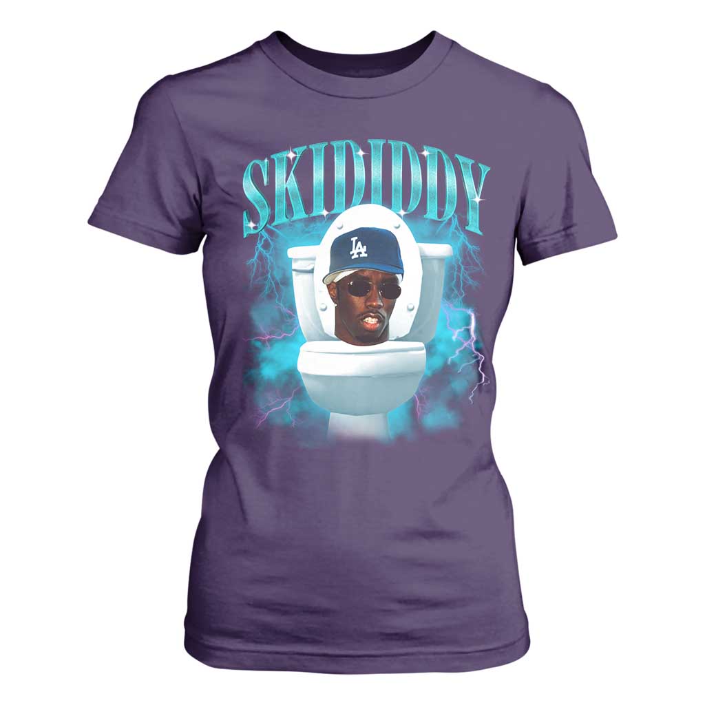Funny Diddy T Shirt For Women Diddy Skibidi Toilet Bootleg Meme TS10 Purple Print Your Wear
