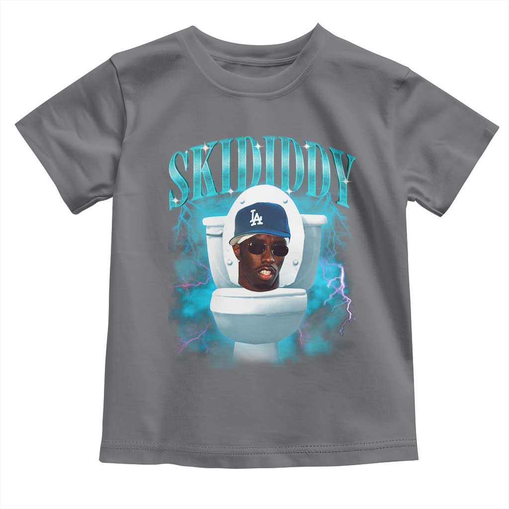 Funny Diddy Toddler T Shirt Diddy Skibidi Toilet Bootleg Meme TS10 Charcoal Print Your Wear
