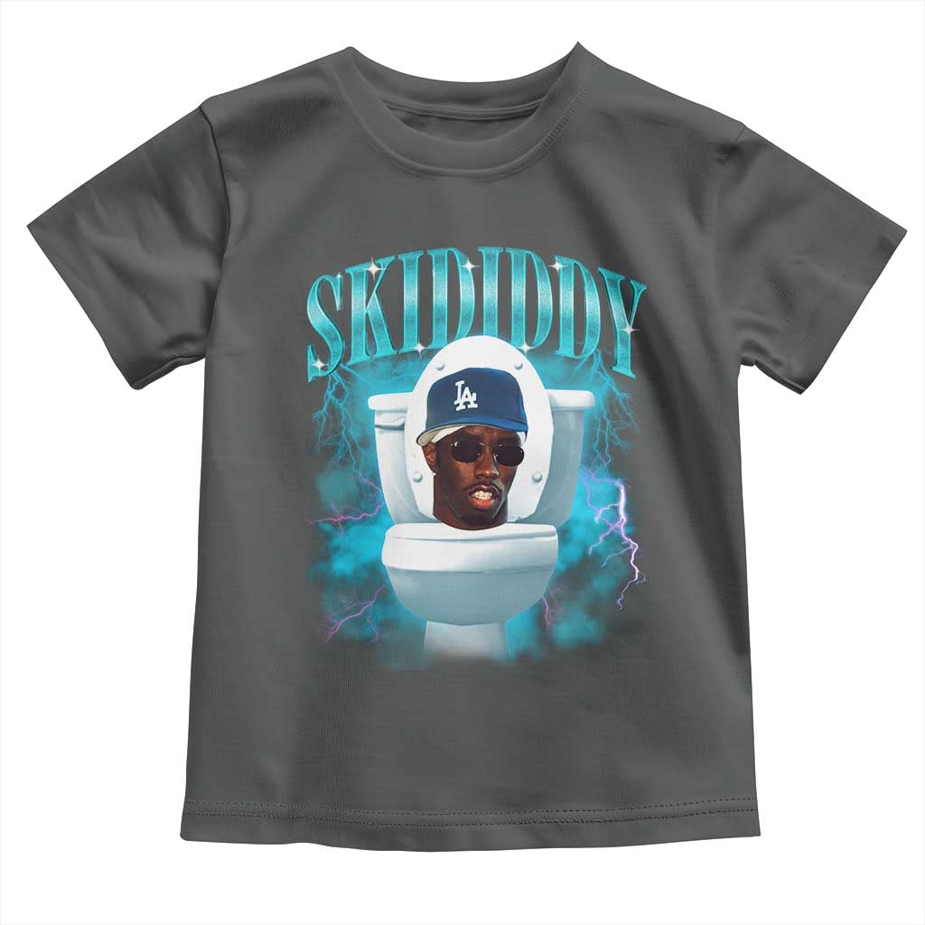 Funny Diddy Toddler T Shirt Diddy Skibidi Toilet Bootleg Meme TS10 Dark Heather Print Your Wear