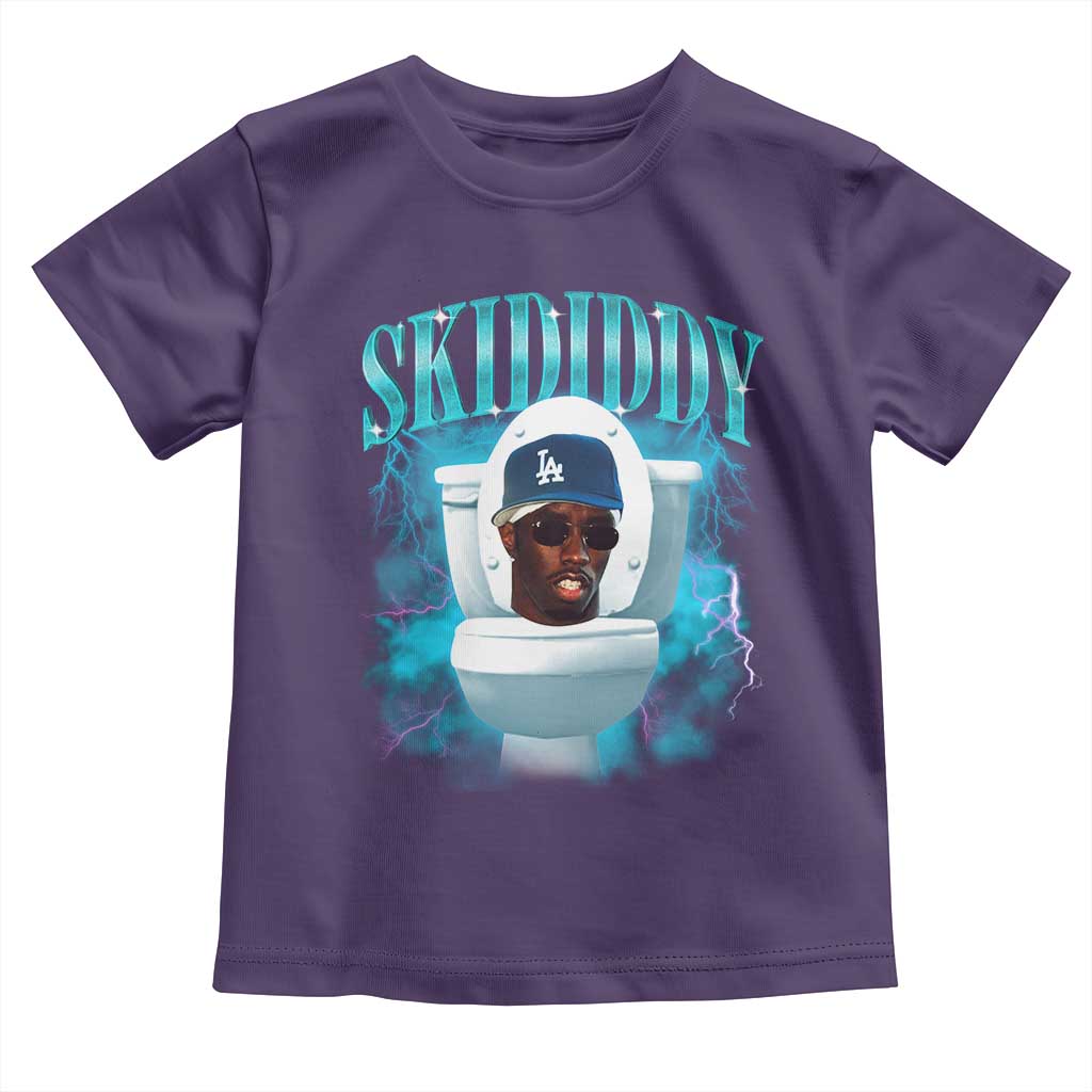 Funny Diddy Toddler T Shirt Diddy Skibidi Toilet Bootleg Meme TS10 Purple Print Your Wear