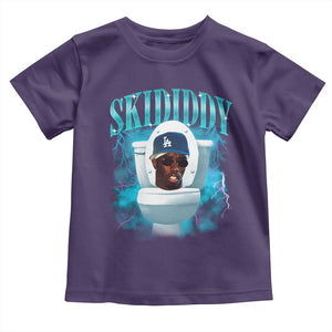 Funny Diddy Toddler T Shirt Diddy Skibidi Toilet Bootleg Meme TS10 Purple Print Your Wear