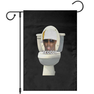 Funny Diddy Garden Flag Diddy Skibidi Toilet Meme TS10 Black Print Your Wear