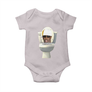 Funny Diddy Baby Onesie Diddy Skibidi Toilet Meme TS10 Ice Gray Print Your Wear