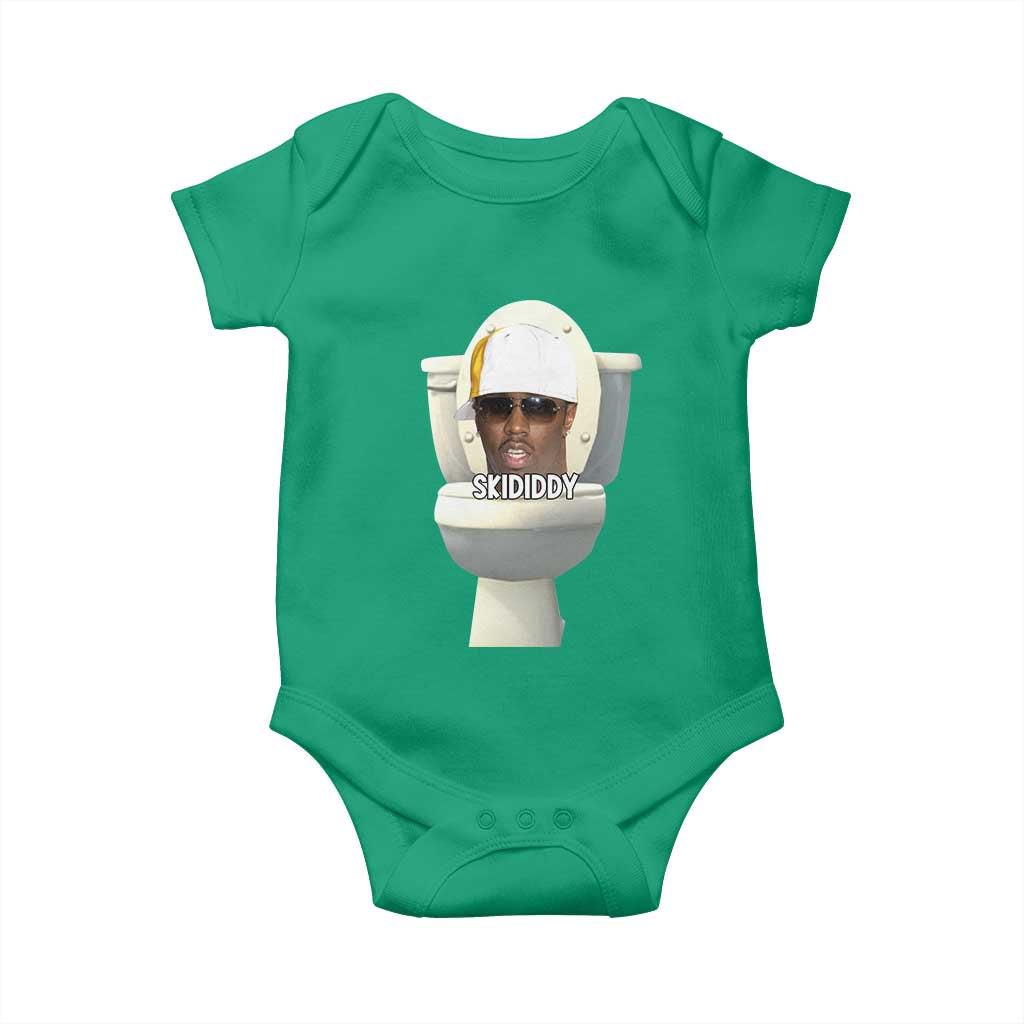 Funny Diddy Baby Onesie Diddy Skibidi Toilet Meme TS10 Irish Green Print Your Wear