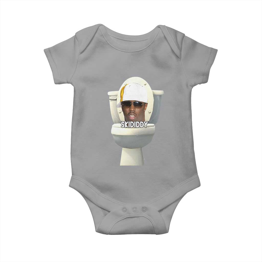 Funny Diddy Baby Onesie Diddy Skibidi Toilet Meme TS10 Sport Gray Print Your Wear