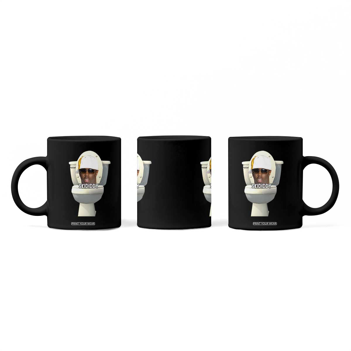 Funny Diddy Coffee Mug Diddy Skibidi Toilet Meme TS10 Print Your Wear