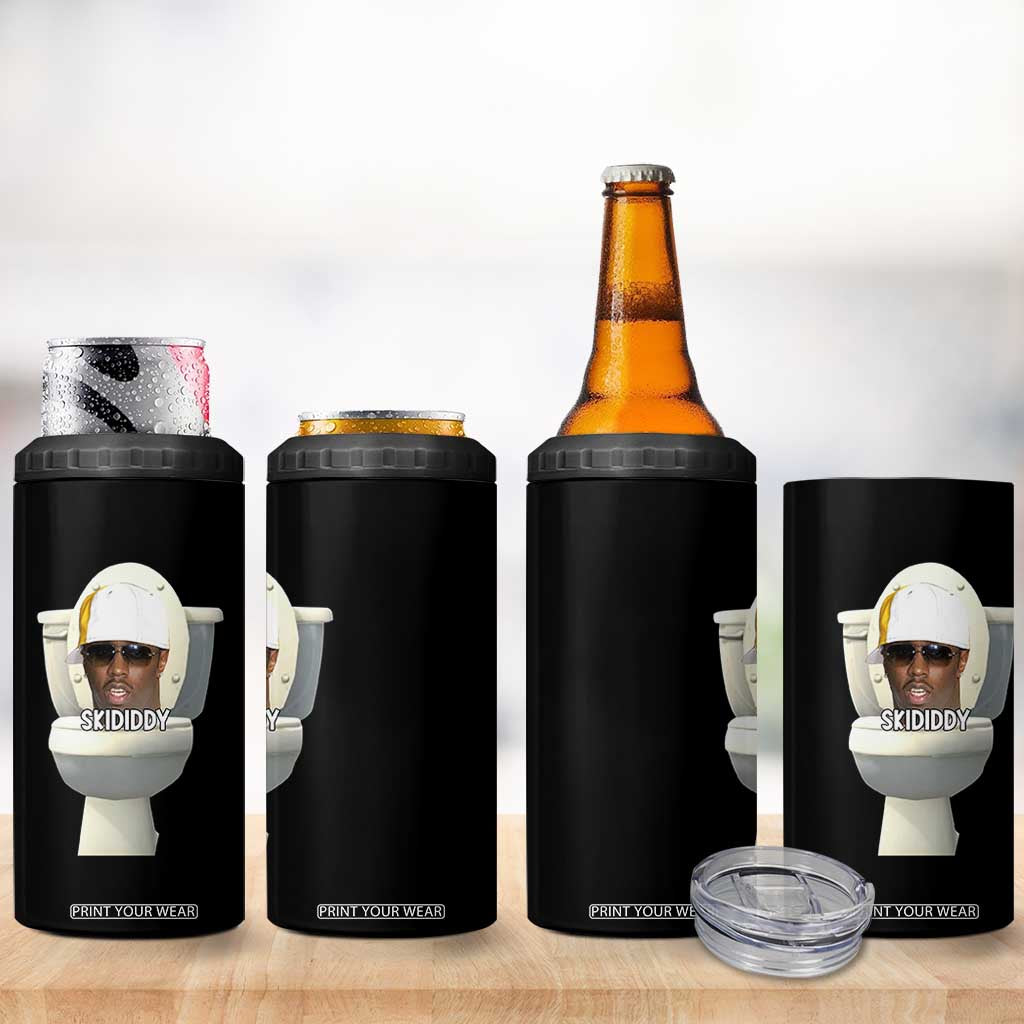 Funny Diddy 4 in 1 Can Cooler Tumbler Diddy Skibidi Toilet Meme TS10 Print Your Wear