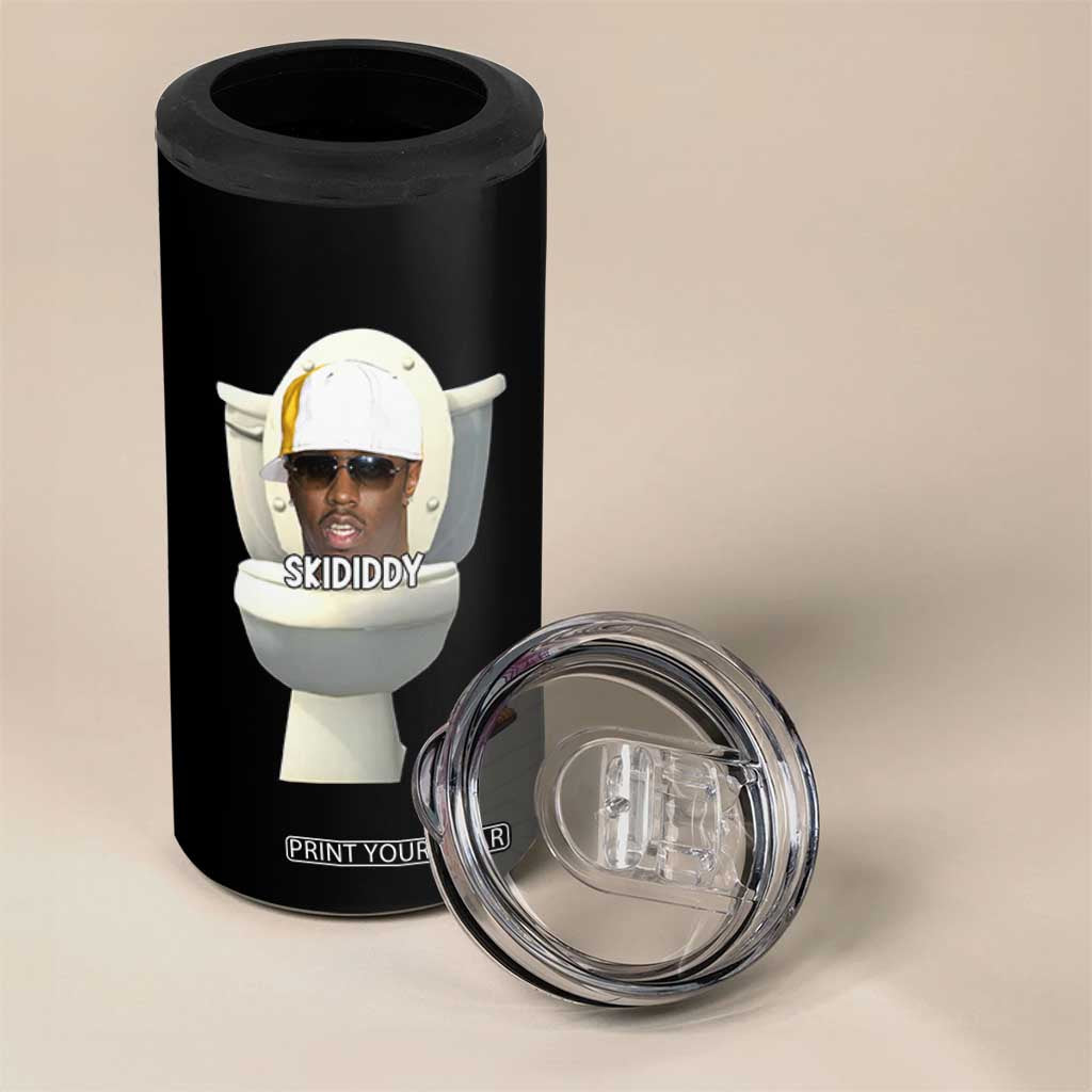Funny Diddy 4 in 1 Can Cooler Tumbler Diddy Skibidi Toilet Meme TS10 Print Your Wear