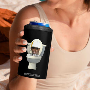 Funny Diddy 4 in 1 Can Cooler Tumbler Diddy Skibidi Toilet Meme TS10 Print Your Wear