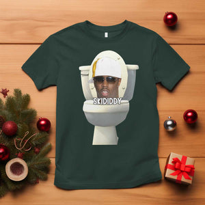 Funny Diddy T Shirt Diddy Skibidi Toilet Meme TS10 Dark Forest Green Print Your Wear