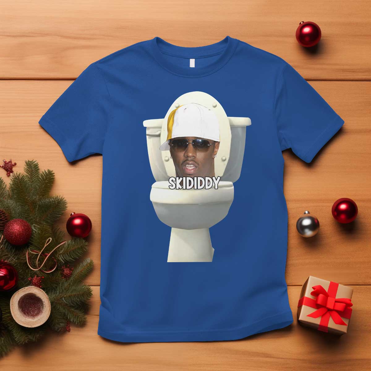 Funny Diddy T Shirt Diddy Skibidi Toilet Meme TS10 Royal Blue Print Your Wear