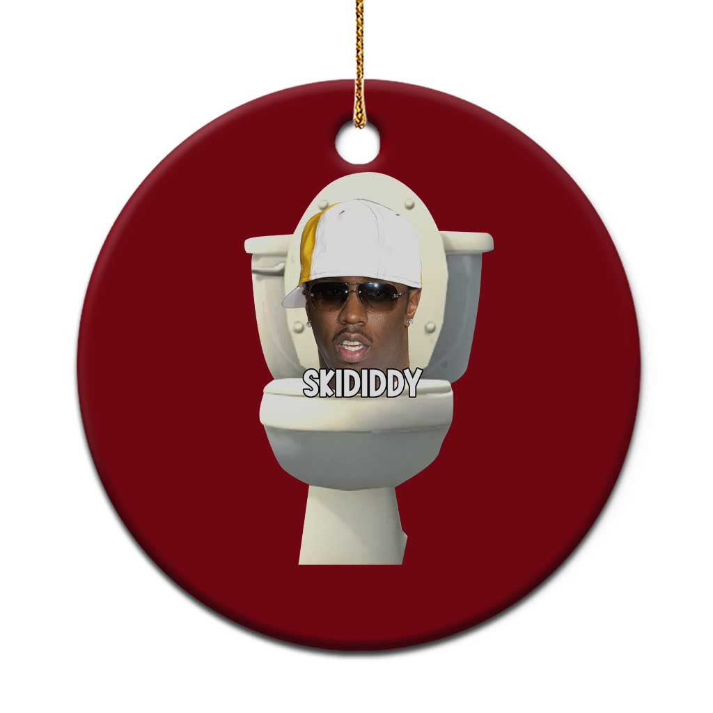 Funny Diddy Ceramic Ornament Diddy Skibidi Toilet Meme TS10 1pc Red Print Your Wear