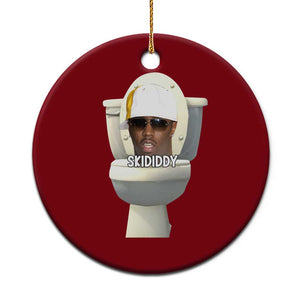 Funny Diddy Ceramic Ornament Diddy Skibidi Toilet Meme TS10 1pc Red Print Your Wear