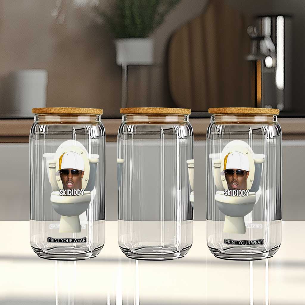 Funny Diddy Glass Can Diddy Skibidi Toilet Meme TS10 Print Your Wear