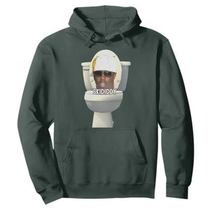 Funny Diddy Hoodie Diddy Skibidi Toilet Meme TS10 Dark Forest Green Print Your Wear