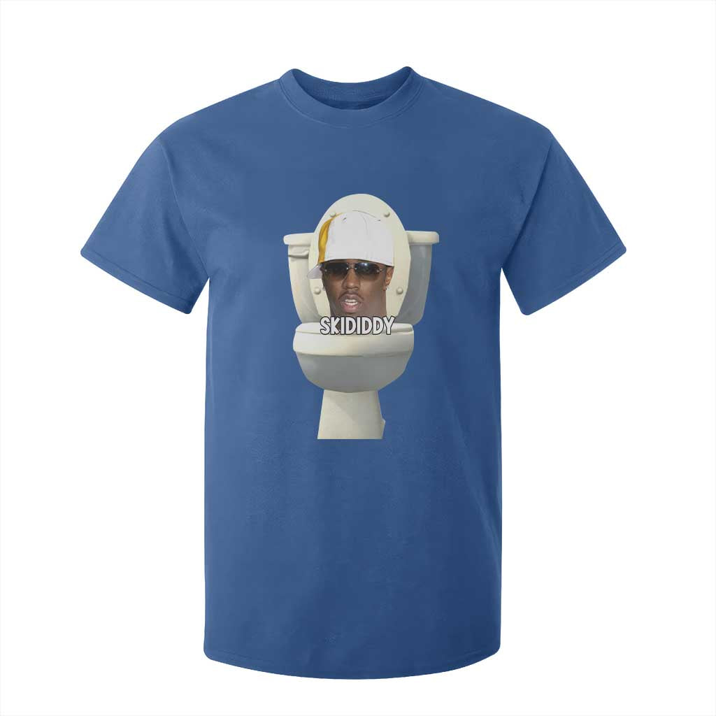 Funny Diddy T Shirt For Kid Diddy Skibidi Toilet Meme TS10 Royal Blue Print Your Wear