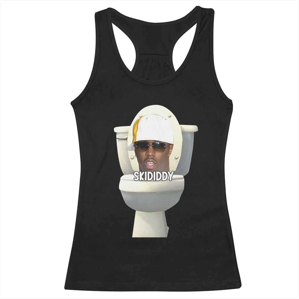 Funny Diddy Racerback Tank Top Diddy Skibidi Toilet Meme TS10 Black Print Your Wear