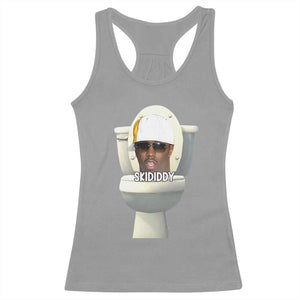 Funny Diddy Racerback Tank Top Diddy Skibidi Toilet Meme TS10 Sport Gray Print Your Wear