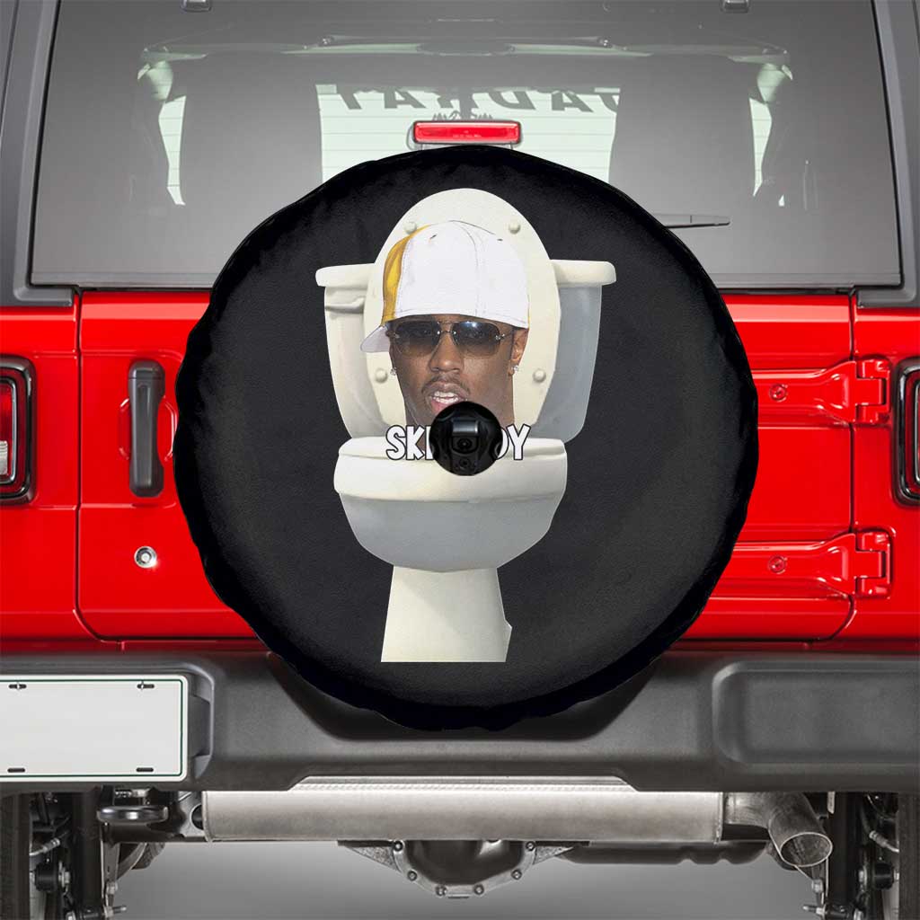 Funny Diddy Spare Tire Cover Diddy Skibidi Toilet Meme TS10 Black Print Your Wear