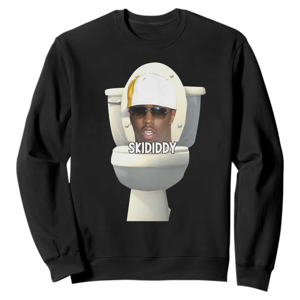 Funny Diddy Sweatshirt Diddy Skibidi Toilet Meme TS10 Black Print Your Wear