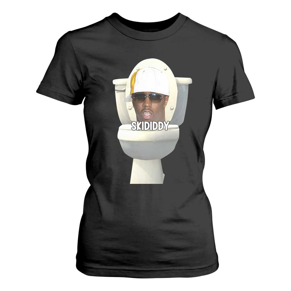 Funny Diddy T Shirt For Women Diddy Skibidi Toilet Meme TS10 Black Print Your Wear