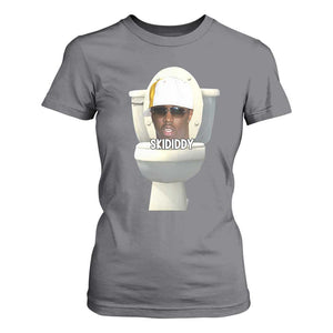 Funny Diddy T Shirt For Women Diddy Skibidi Toilet Meme TS10 Charcoal Print Your Wear