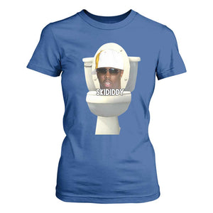 Funny Diddy T Shirt For Women Diddy Skibidi Toilet Meme TS10 Royal Blue Print Your Wear