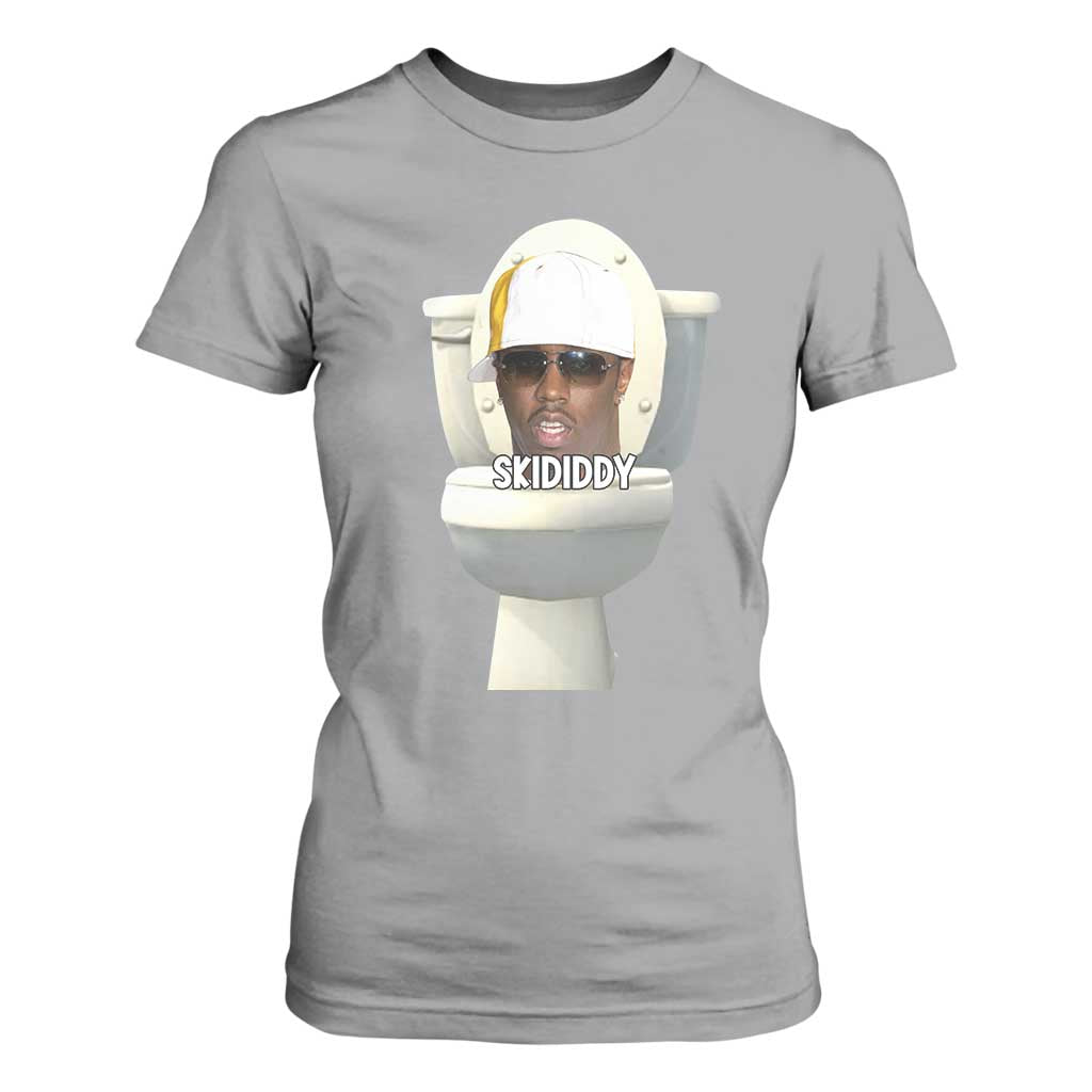 Funny Diddy T Shirt For Women Diddy Skibidi Toilet Meme TS10 Sport Gray Print Your Wear