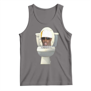 Funny Diddy Tank Top Diddy Skibidi Toilet Meme TS10 Deep Heather Print Your Wear