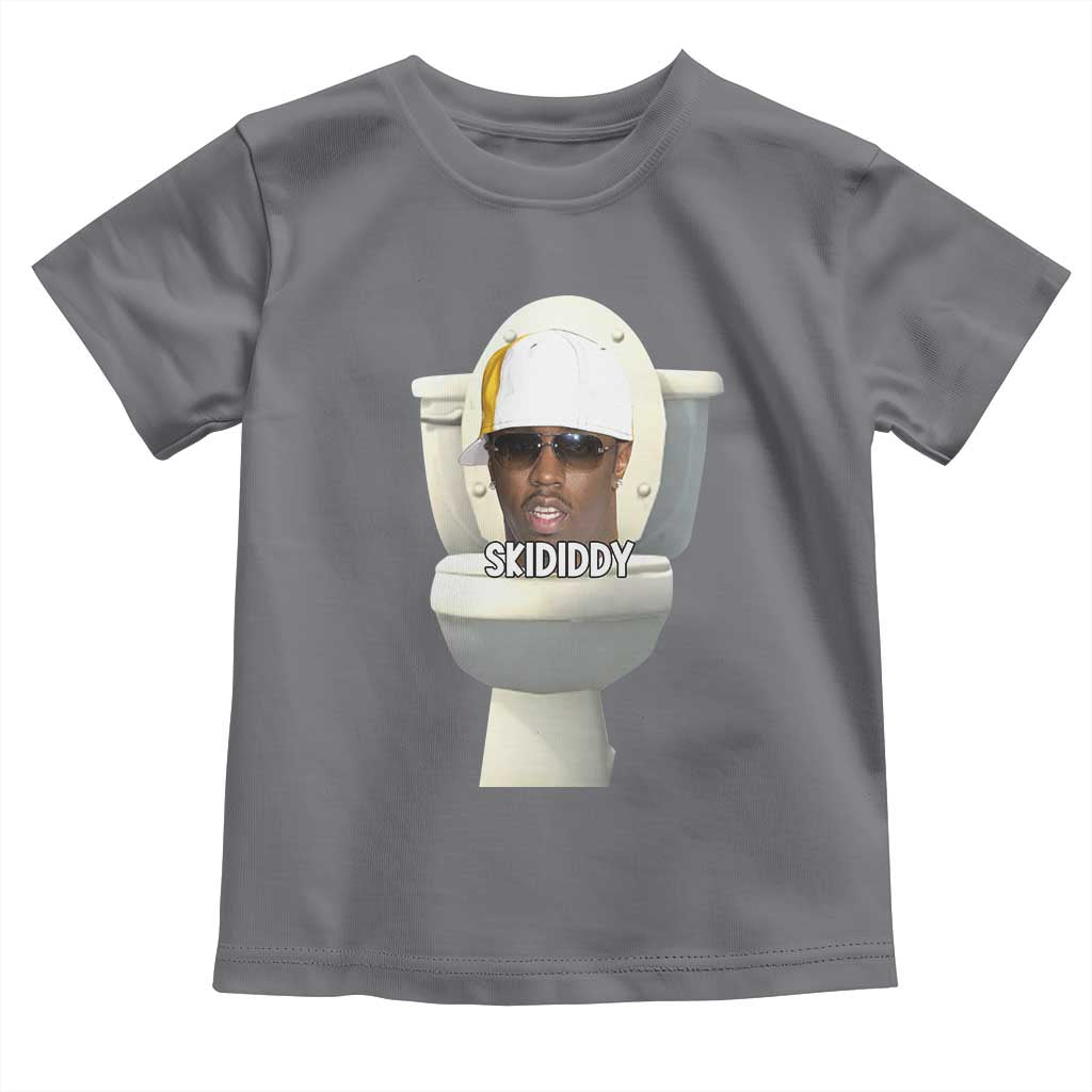 Funny Diddy Toddler T Shirt Diddy Skibidi Toilet Meme TS10 Charcoal Print Your Wear