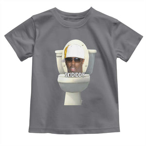 Funny Diddy Toddler T Shirt Diddy Skibidi Toilet Meme TS10 Charcoal Print Your Wear