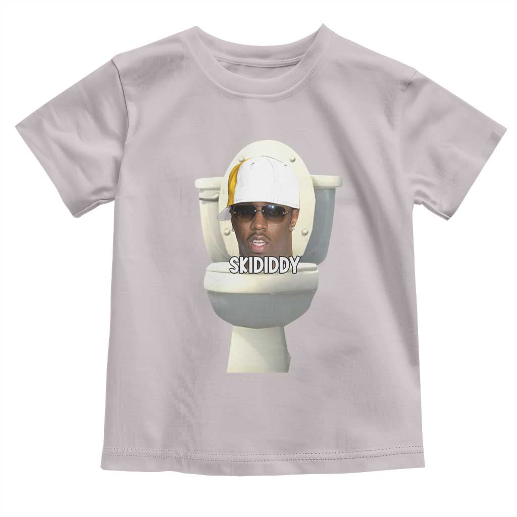 Funny Diddy Toddler T Shirt Diddy Skibidi Toilet Meme TS10 Ice Gray Print Your Wear