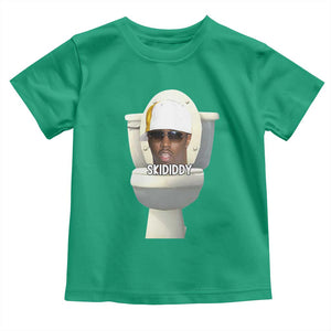 Funny Diddy Toddler T Shirt Diddy Skibidi Toilet Meme TS10 Irish Green Print Your Wear