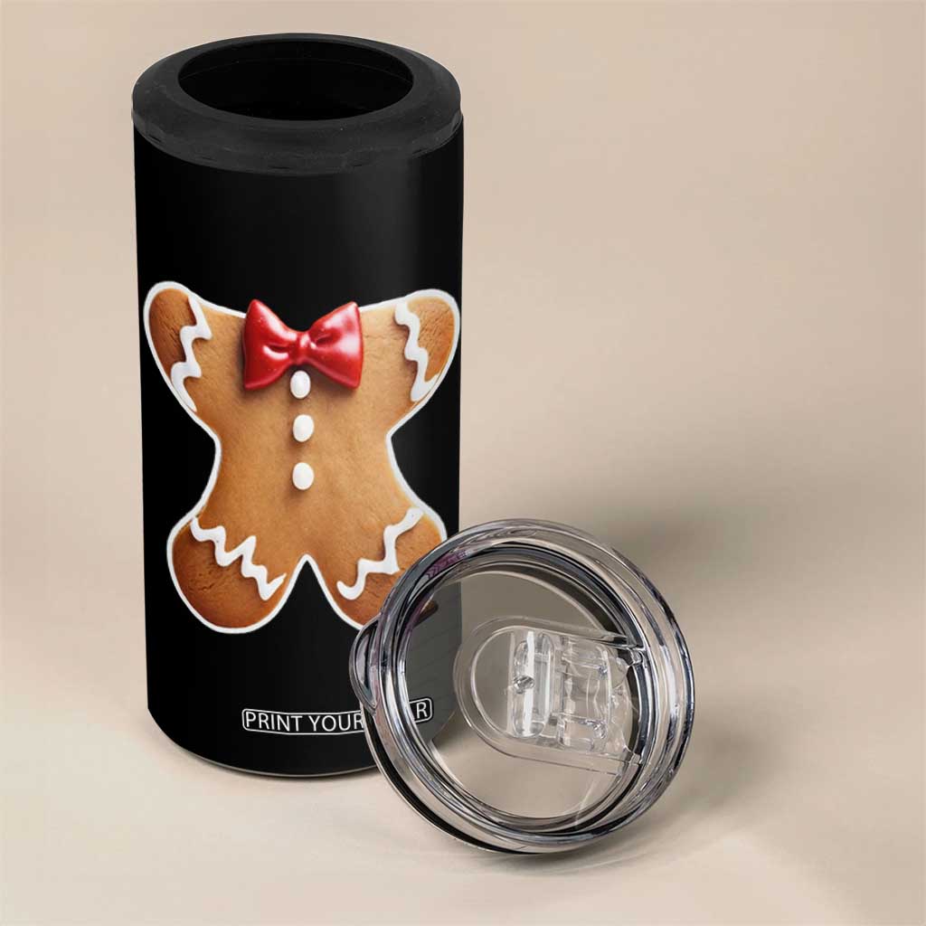 Gingerbread Man 4 in 1 Can Cooler Tumbler Christmas Cookie Costume TS10 Print Your Wear