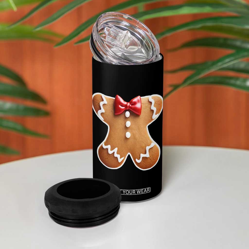 Gingerbread Man 4 in 1 Can Cooler Tumbler Christmas Cookie Costume TS10 Print Your Wear