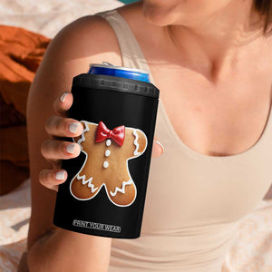 Gingerbread Man 4 in 1 Can Cooler Tumbler Christmas Cookie Costume TS10 Print Your Wear