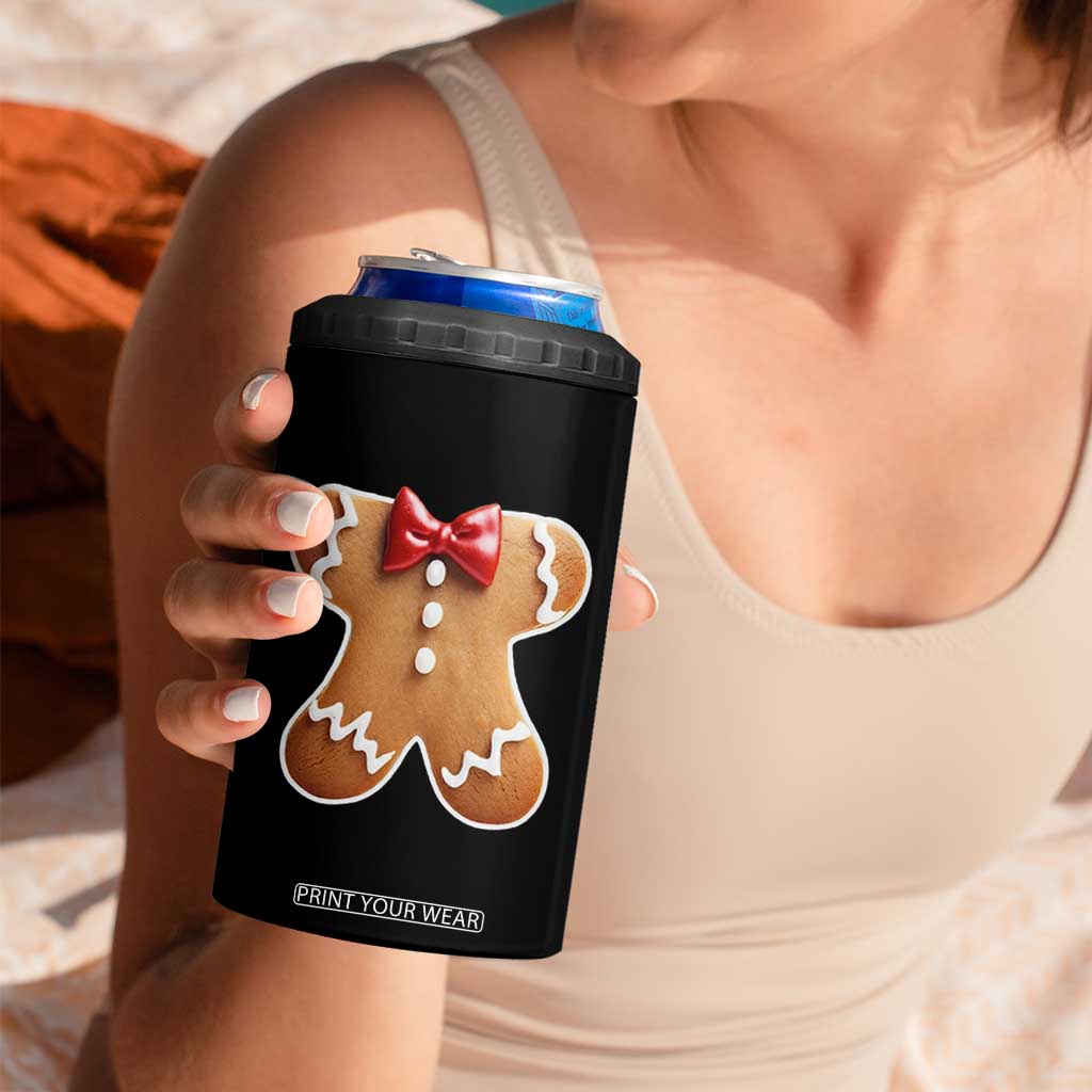 Gingerbread Man 4 in 1 Can Cooler Tumbler Christmas Cookie Costume TS10 Print Your Wear